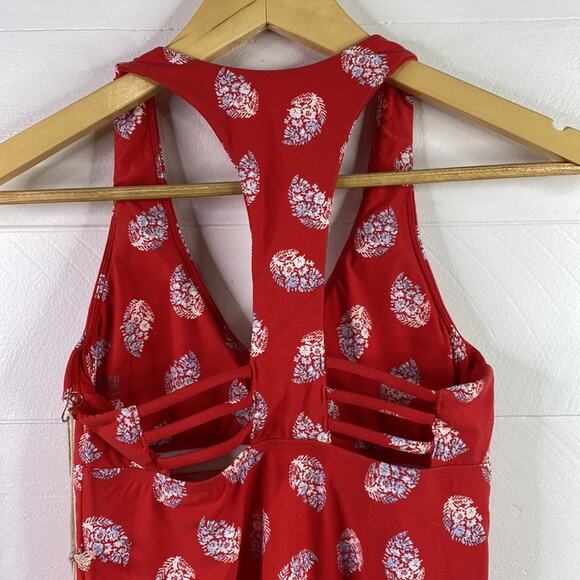 CARVE DESIGNS *FLAWS Red La Jolla Georgia Tankini Racerback Swimsuit Top Size XS - Picture 3 of 13